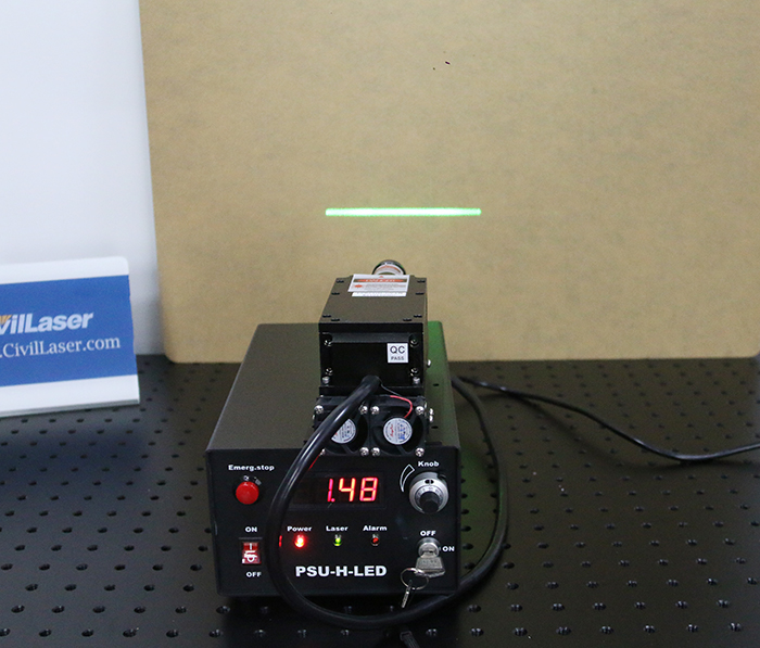 532nm 3000mW High Power Green Line Laser DPSS Lab Laser System